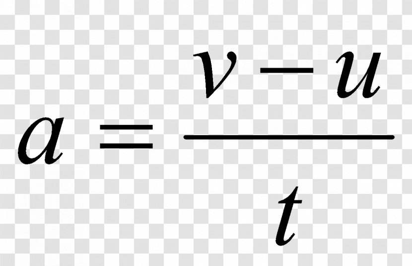 Acceleration Formula Equation Science Velocity - Force And Motion Transparent PNG