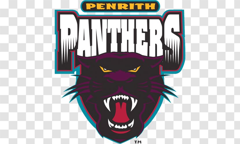 Penrith Panthers National Rugby League Logo Emblem - Fictional Character - Black Panther Animal Transparent PNG