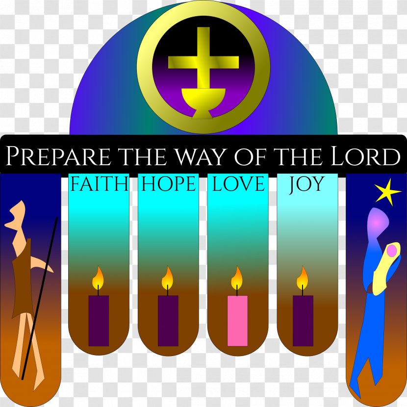 Christmas Eve Advent Wreath Candle - Sign - Church Candles Transparent PNG