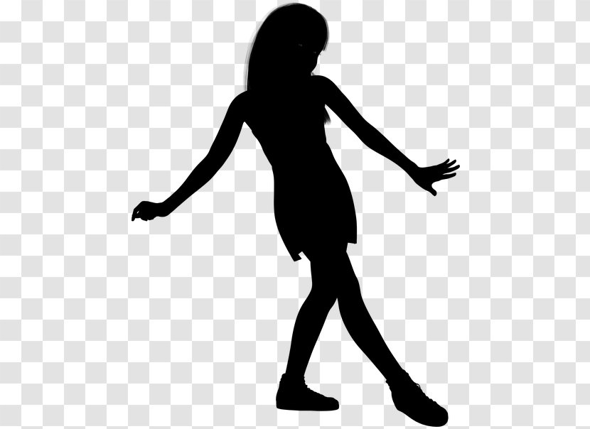 Boy Cartoon - Girl - Blackandwhite Standing Transparent PNG