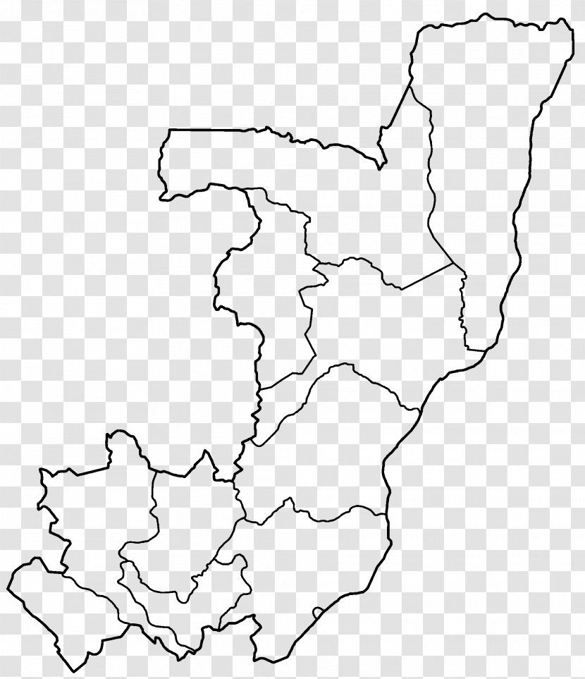 Democratic Republic Of The Congo Blank Map Collection - Version Transparent PNG