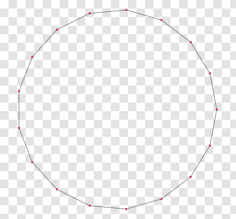 Regular Polygon Unit Circle Pi - Megagon Transparent PNG