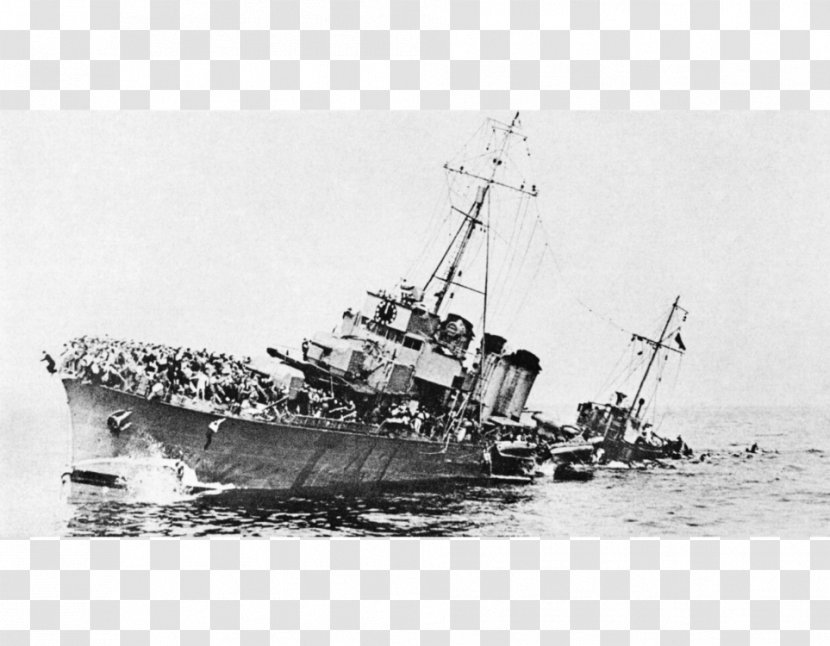 Dunkirk Evacuation Battle Of United States Second World War - Missile Boat - Sunken Ship Transparent PNG