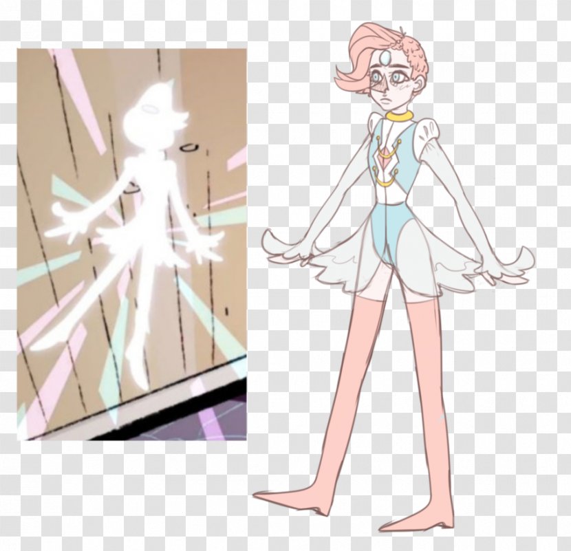 Pearl Steven Universe Concept Art Fan - Silhouette - Pink Transparent PNG