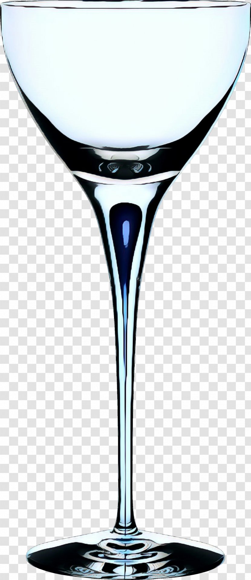 Wine Glass - Drinkware Cobalt Blue Transparent PNG