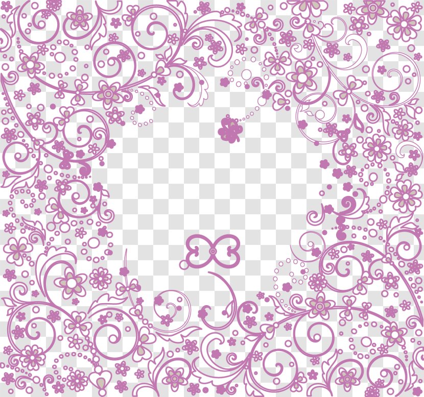 Motif Vecteur - Flower - Vector Curly Grass Pattern Decorative Patterns Transparent PNG