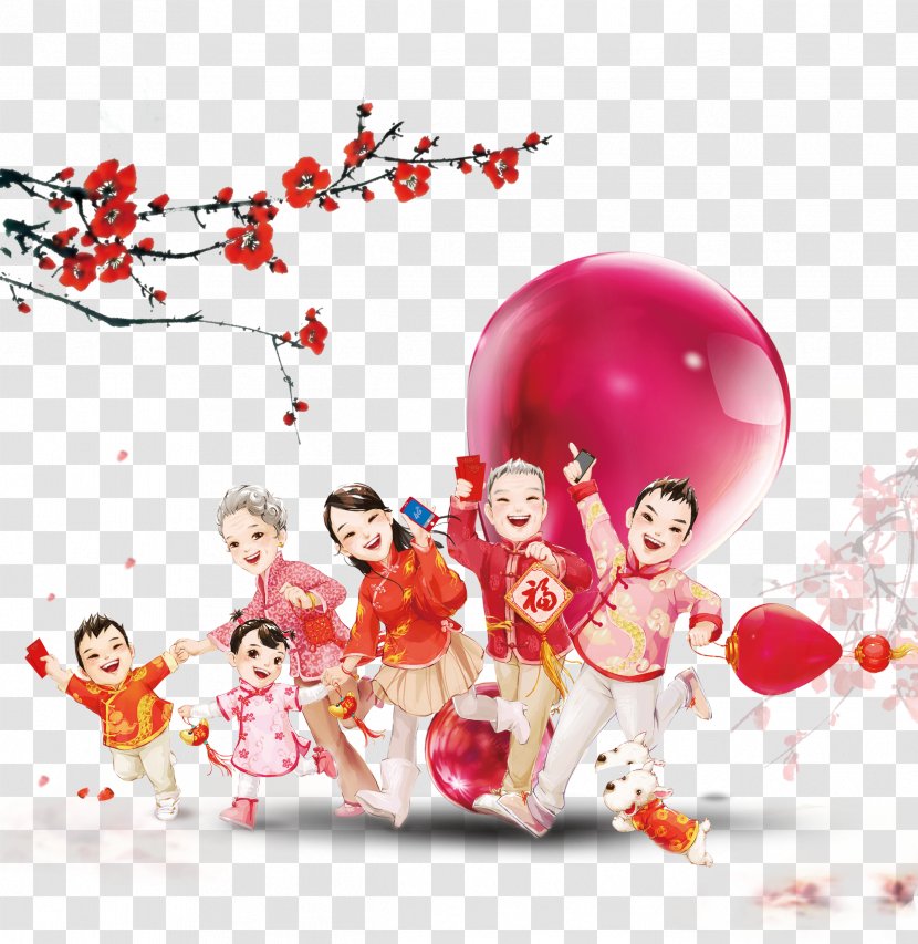 China Chinese New Year Mid-Autumn Festival - Public Holidays In - Family Transparent PNG