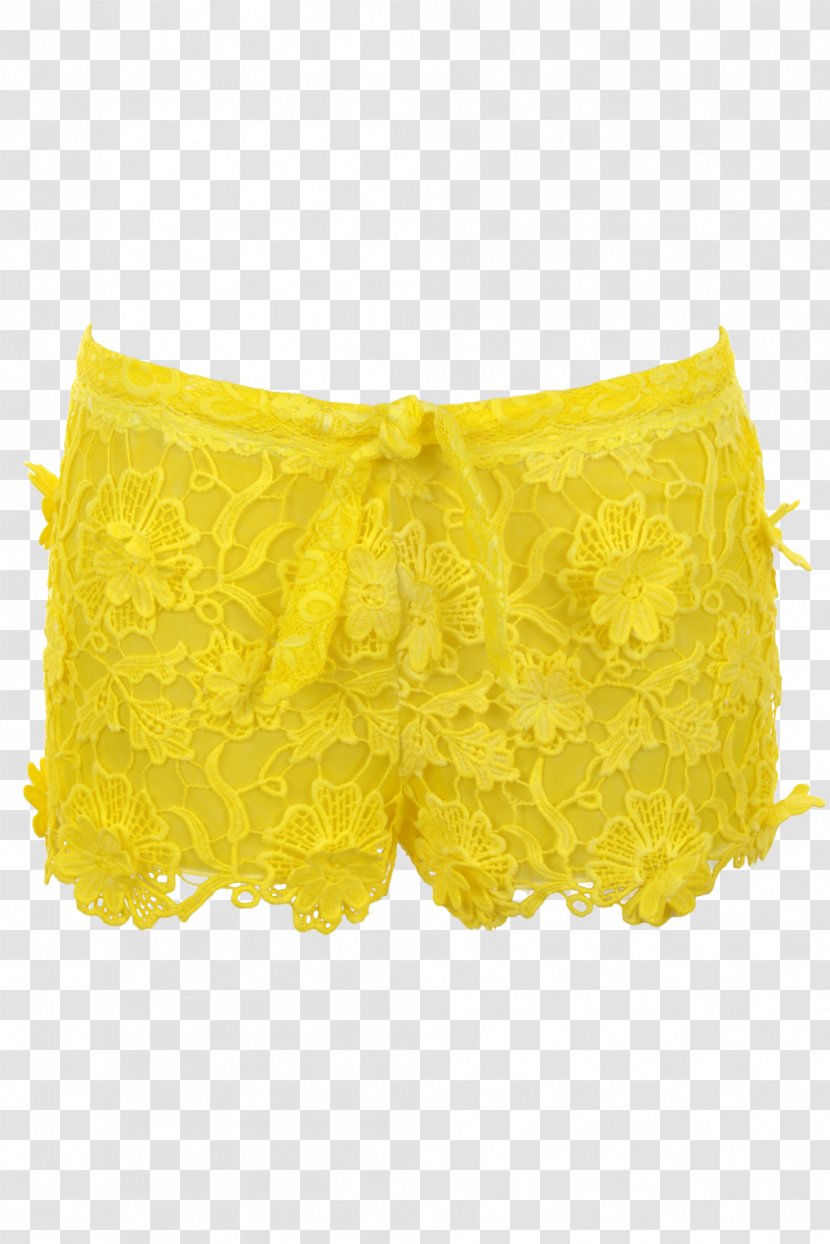 Trunks - Swimsuit Bottom - Yellow Transparent PNG