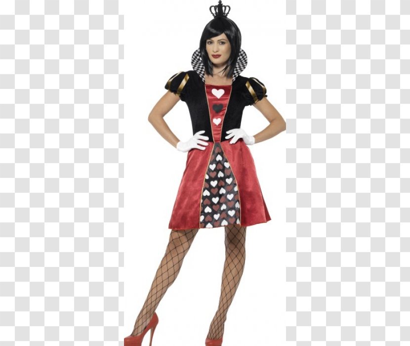 Queen Of Hearts Red Costume Party Dress Transparent PNG