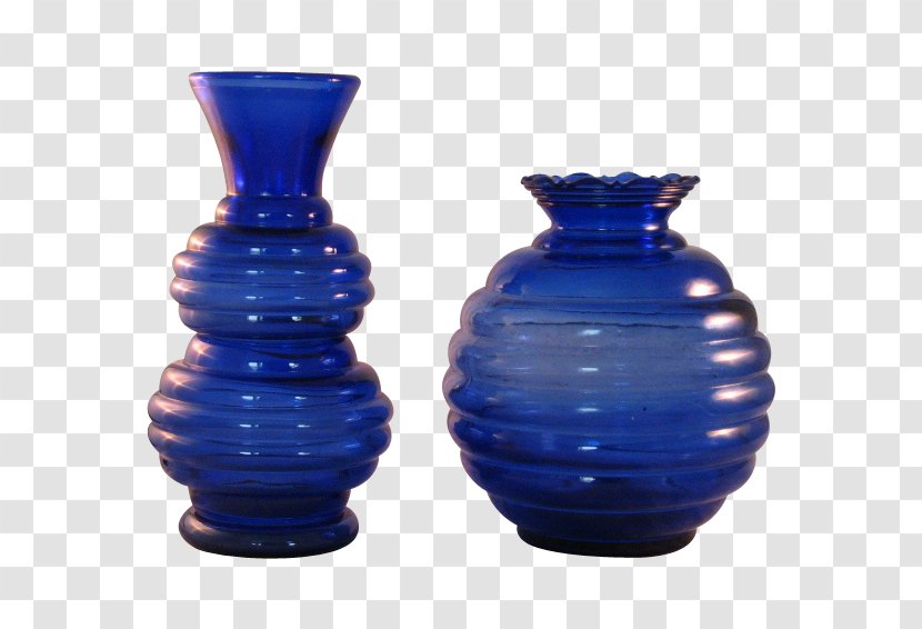 Cobalt Blue Vase Glass Transparent PNG