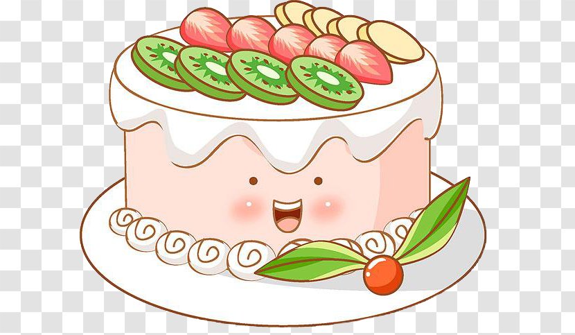 Birthday Cake Torta Cream Clip Art - Hand-painted Transparent PNG