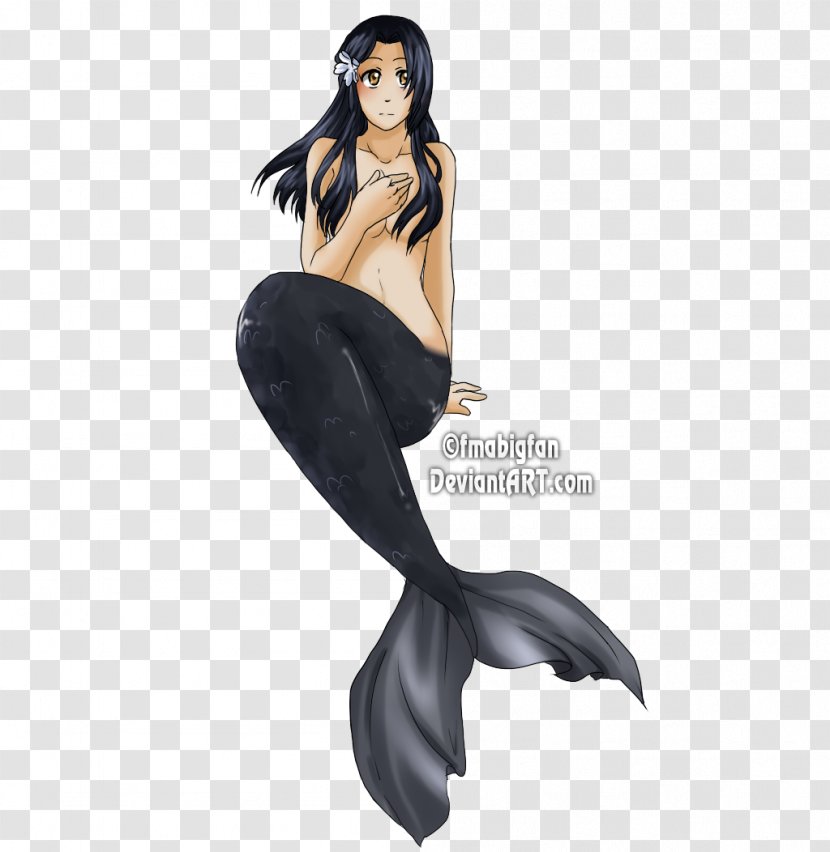 Mermaid Drawing Legendary Creature Merman - Silhouette - Tail Transparent PNG
