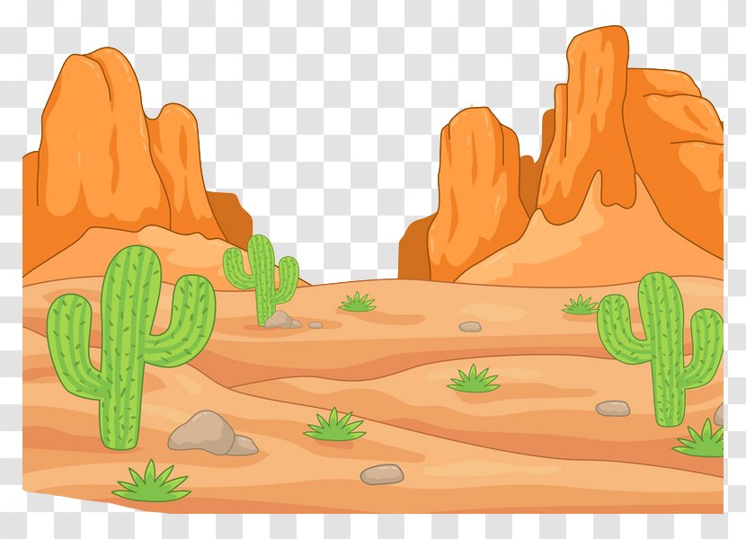 Desert Download Euclidean Vector - Orange - Yellow Rock Transparent PNG