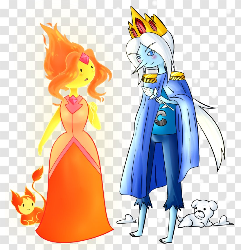 Finn The Human Ice King Marceline Vampire Queen Flame Princess Bubblegum - Art Transparent PNG