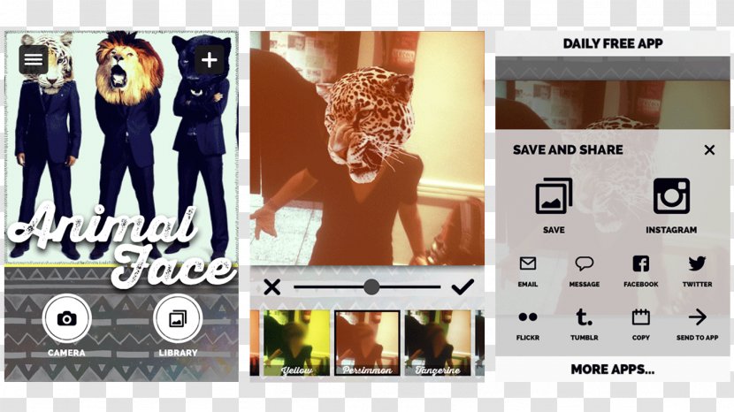 Poster Video Multimedia Font Brand - Animal Face Transparent PNG