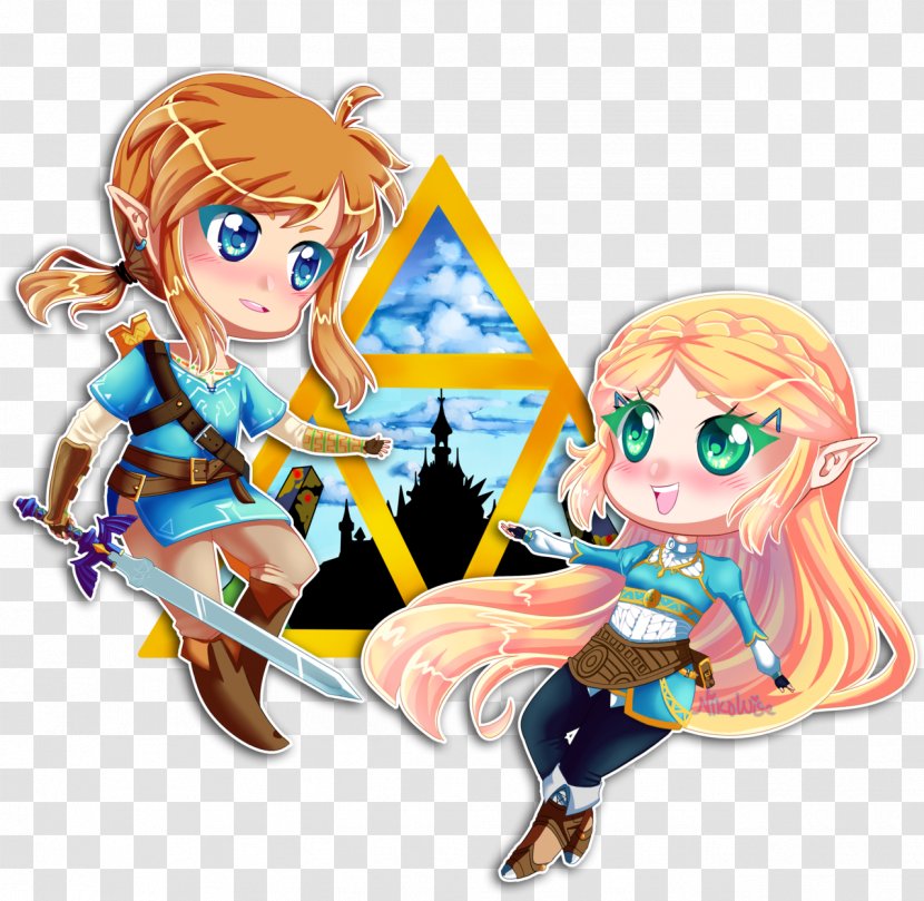 The Legend Of Zelda: Breath Wild Link Triforce Courage DeviantArt - Silhouette - Zelda Transparent PNG