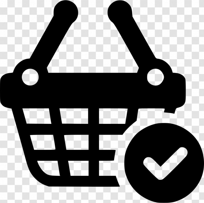 Shopping Cart Online - Black And White Transparent PNG