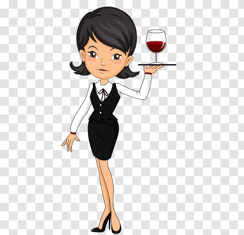 Vector Graphics Royalty-free Illustration Waiter Clip Art - Cartoon - Ripple Wine From The 70s Transparent PNG
