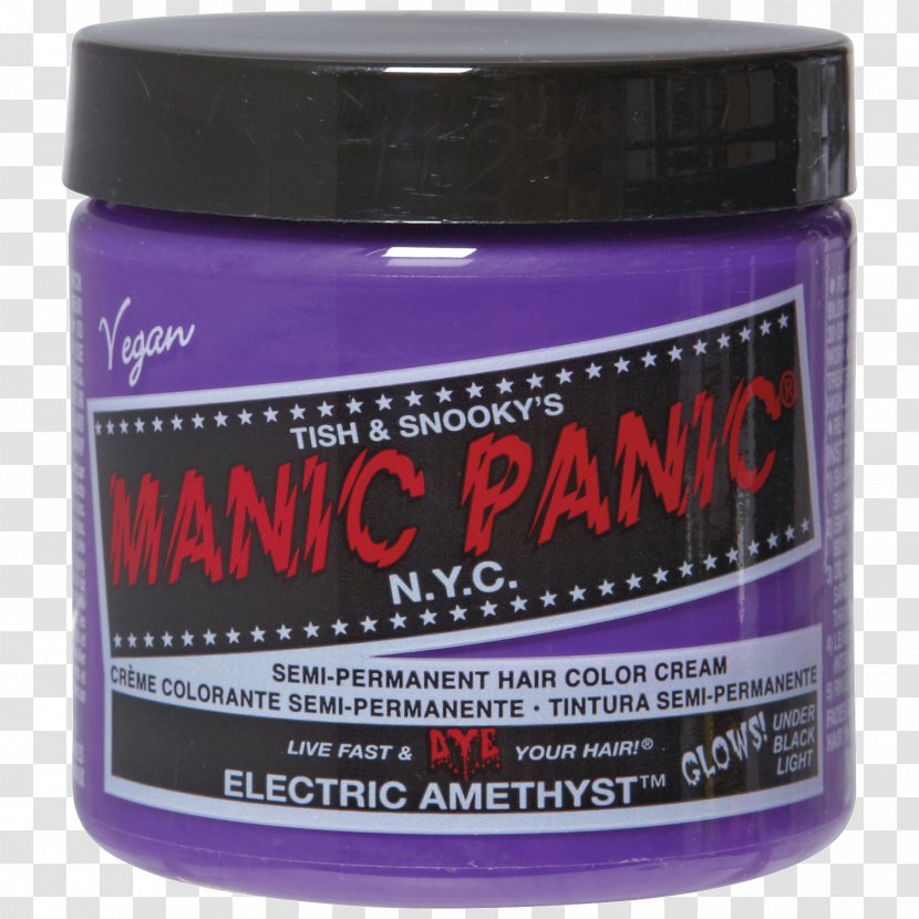 Hair Coloring Manic Panic Human Color Permanents & Straighteners - Dye - Purple Transparent PNG