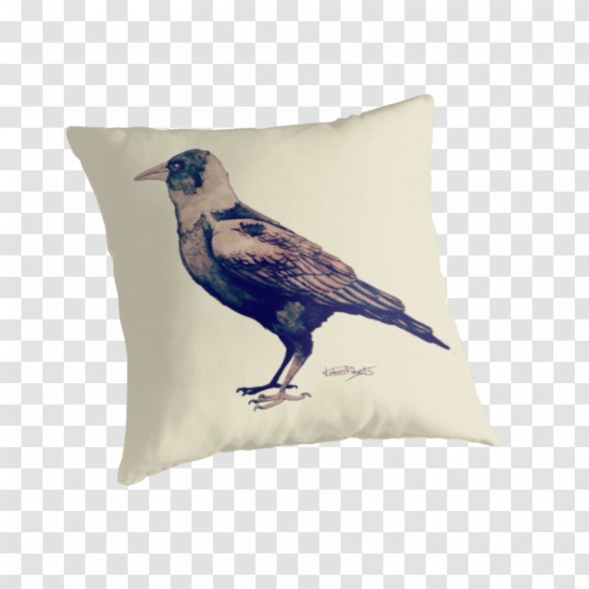 Throw Pillows Cushion Beak Feather - Pillow - Crow Material Transparent PNG