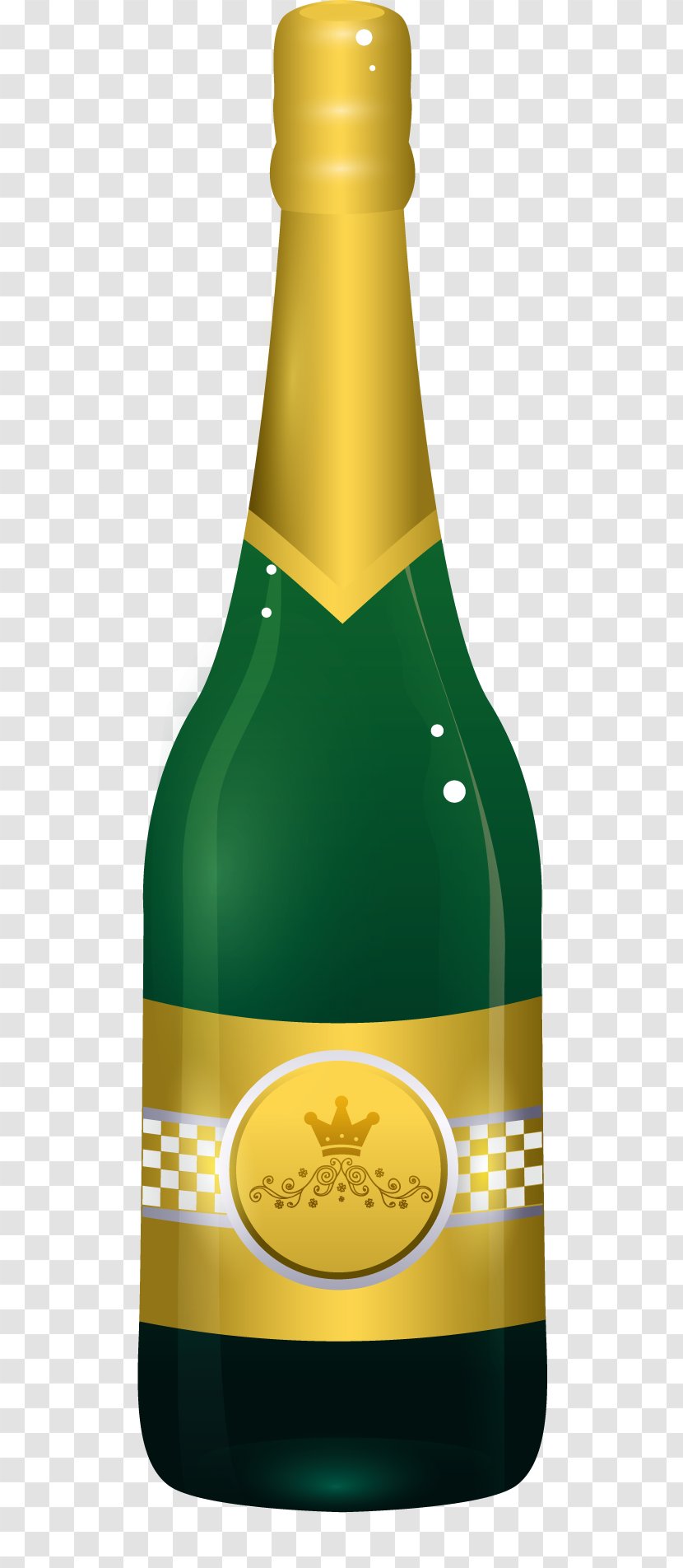 Red Wine Champagne Beer Bottle - Drink - Vector Transparent PNG