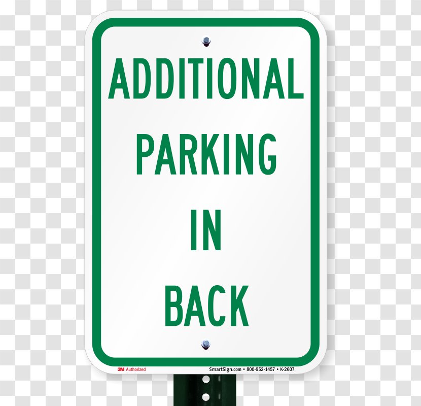 Parking Car Park Traffic Sign - Green - Free Buckle Material Transparent PNG