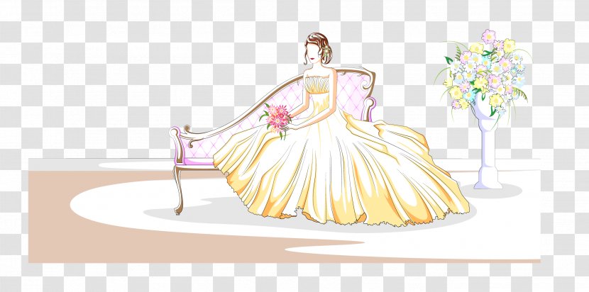 Bride Euclidean Vector Illustration - Woman Transparent PNG