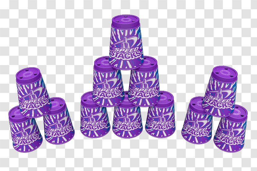 World Sport Stacking Association Cup Dice - Purple - Dyeing Transparent PNG