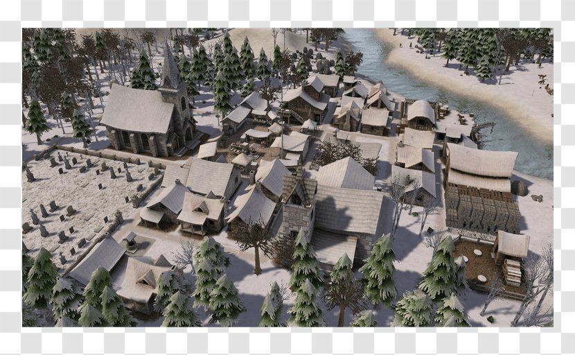 Banished Video Game City-building Stronghold Strategy - Village - Citybuilding Transparent PNG