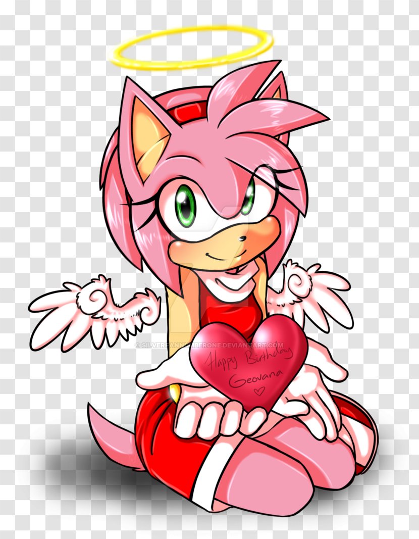 Amy Rose Sonic The Hedgehog Riders Metal - Watercolor - Single Tasking Day Transparent PNG