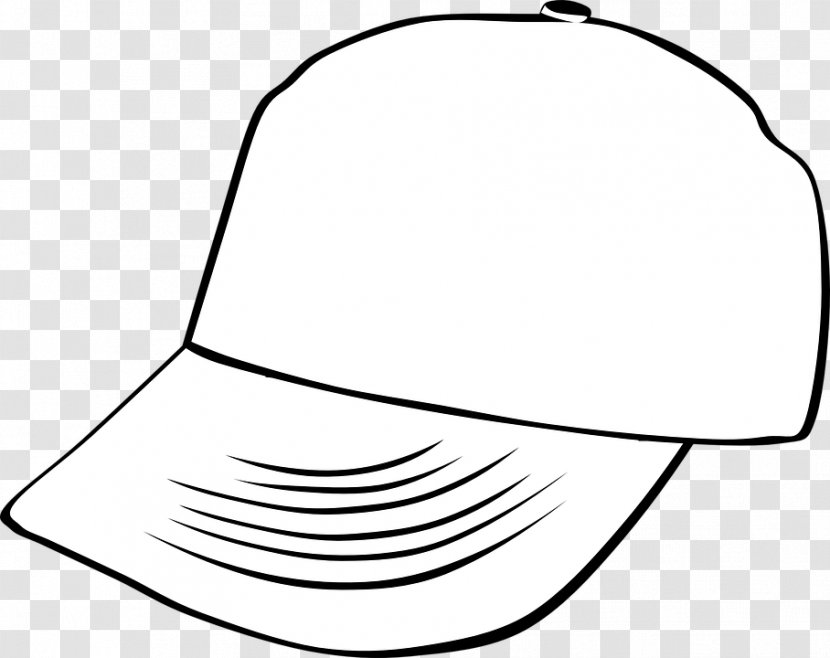 Clip Art Baseball Cap Hat Openclipart - Black Transparent PNG