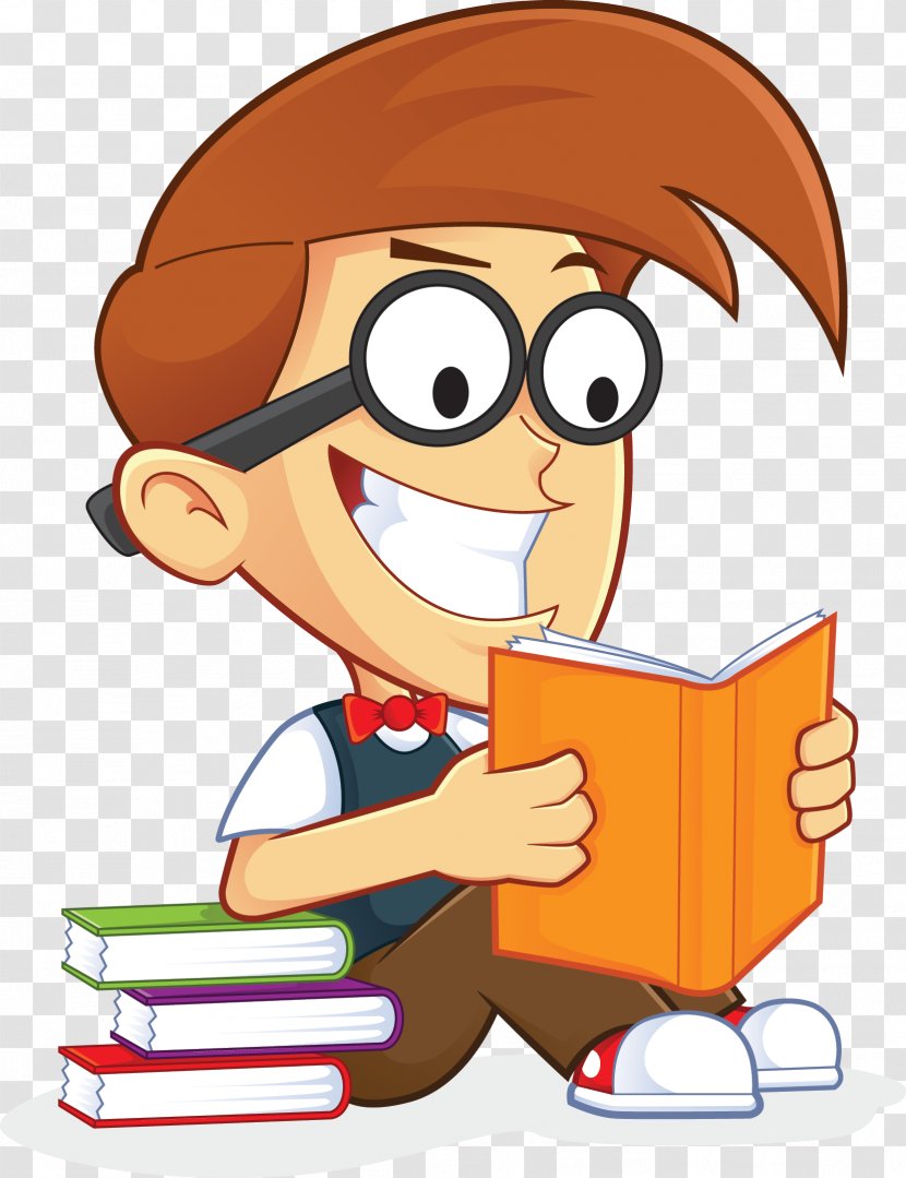 Nerd Geek Royalty-free Clip Art - Reading - People Cliparts Transparent PNG