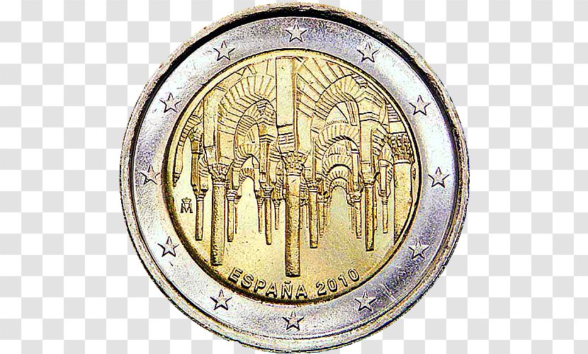 2 Euro Coin Spain Commemorative Coins - Effigy Transparent PNG