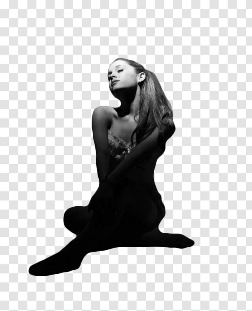 Monochrome Photography Black And White - Heart - Ariana Grande Transparent PNG