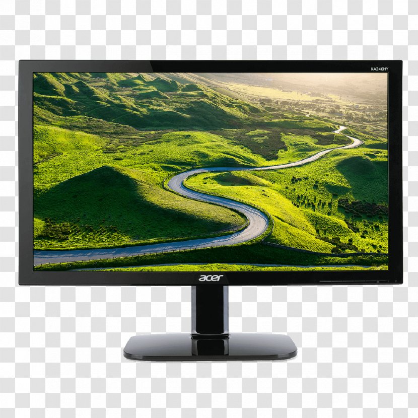 Acer LED-backlit LCD Computer Monitors 1080p Digital Visual Interface - Flat Panel Display - Aser Transparent PNG