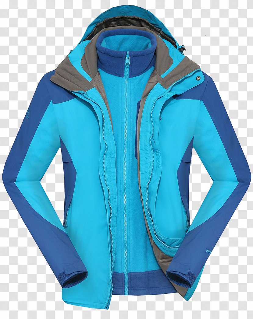 Hoodie Tracksuit Clothing Blue - Jacket - Winter Coat Transparent PNG