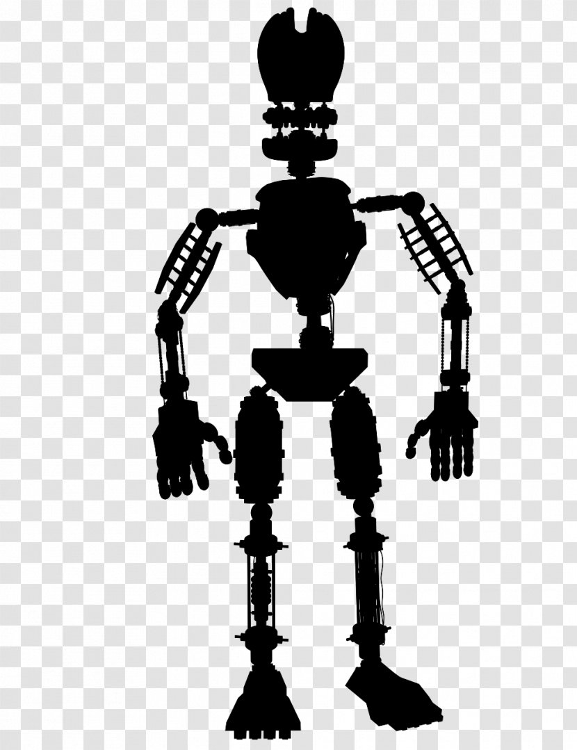 Five Nights At Freddy's 2 Endoskeleton Animatronics 4 - Silhouette - Robot Transparent PNG