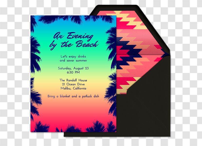 Wedding Invitation Children's Party Birthday Beach - Evite Transparent PNG