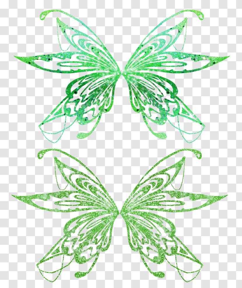 Monarch Butterfly Butterflix DeviantArt Fan Art - Black And White - Green Fairy Wings Transparent PNG