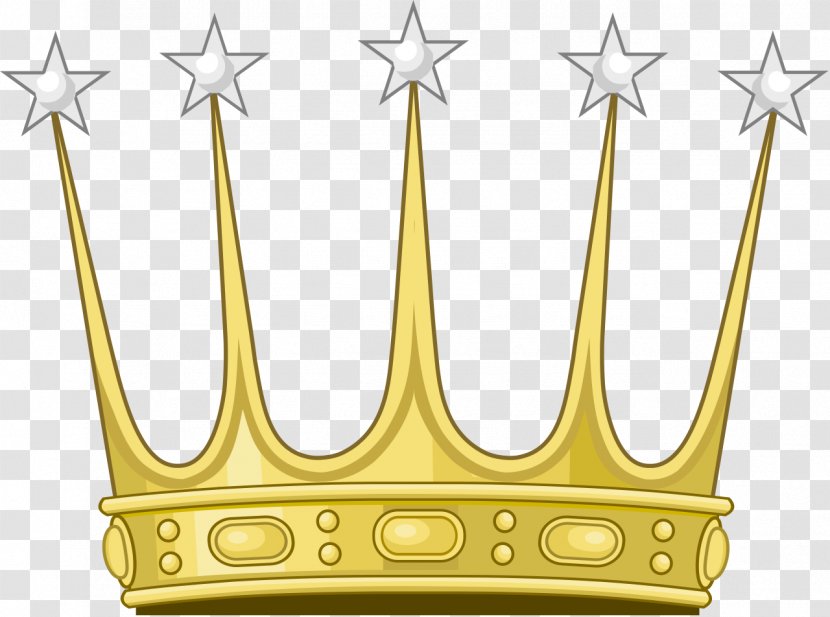 Eastern Crown Corona Celestial Heraldry - Or - Silver Transparent PNG