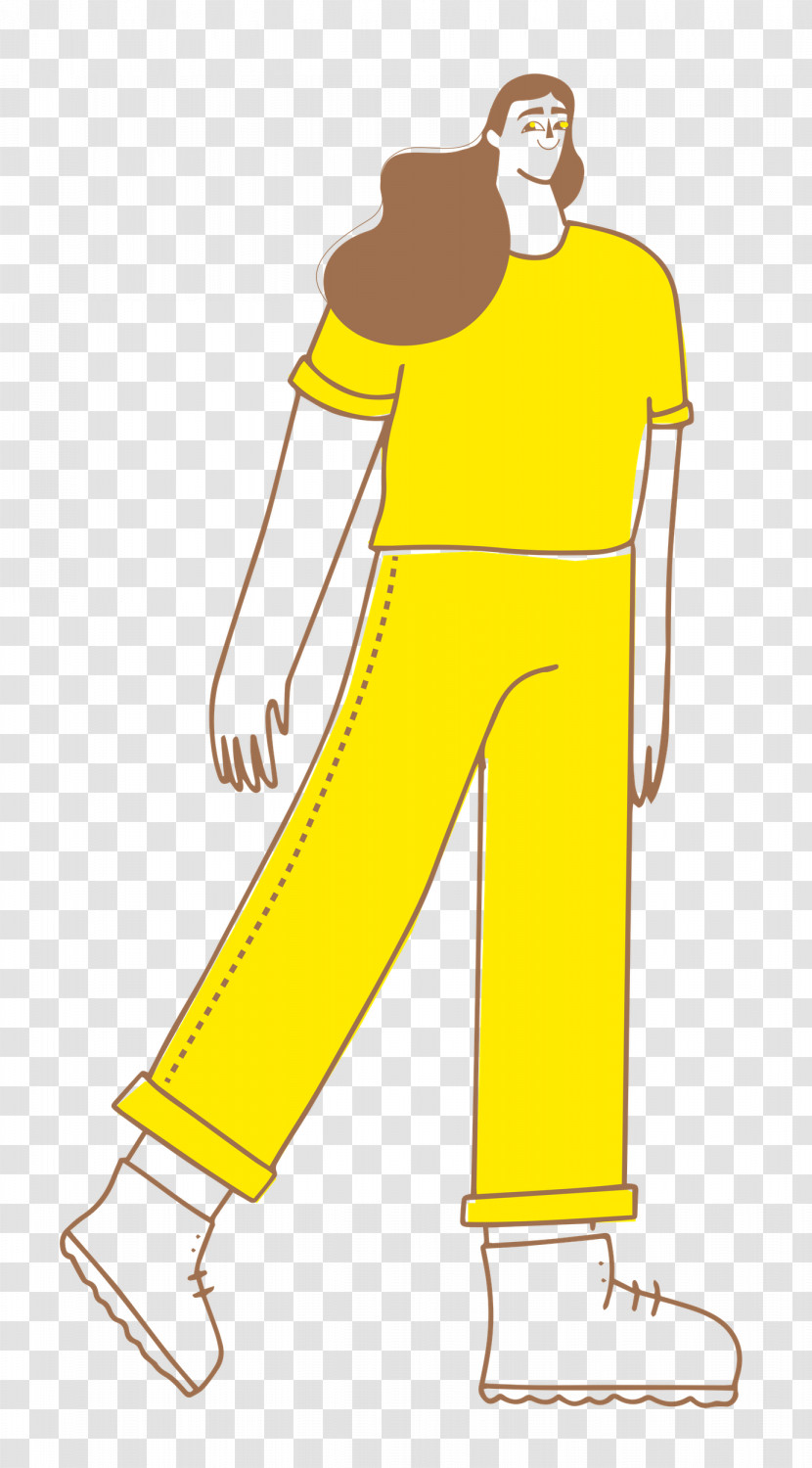 Girl Standing Transparent PNG