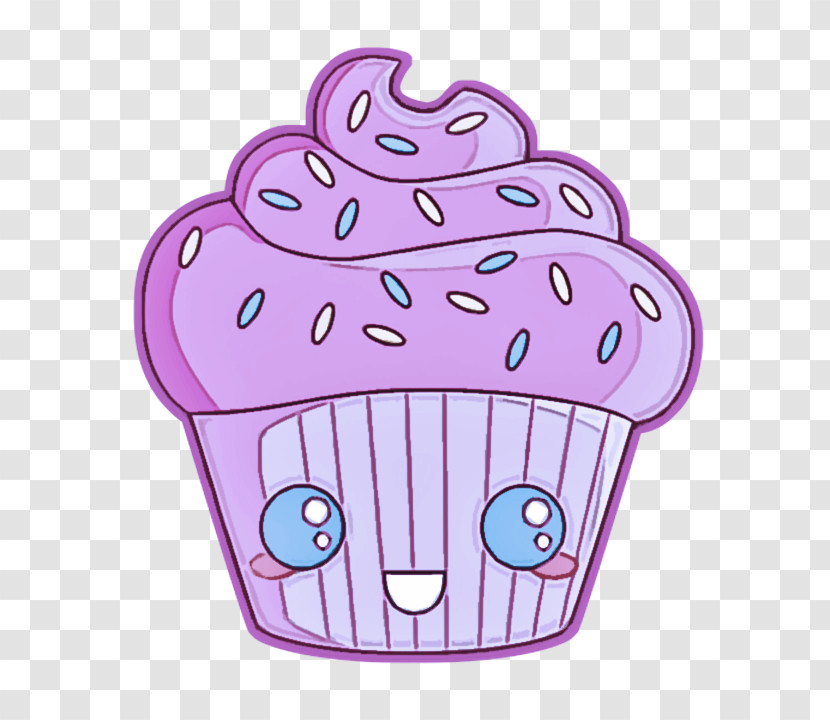 Cupcake Pink Baking Cup Cartoon Violet Transparent PNG