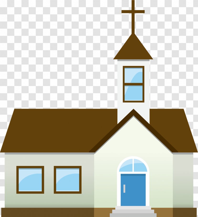 Church Cartoon Architecture - Facade - Vector Material Transparent PNG