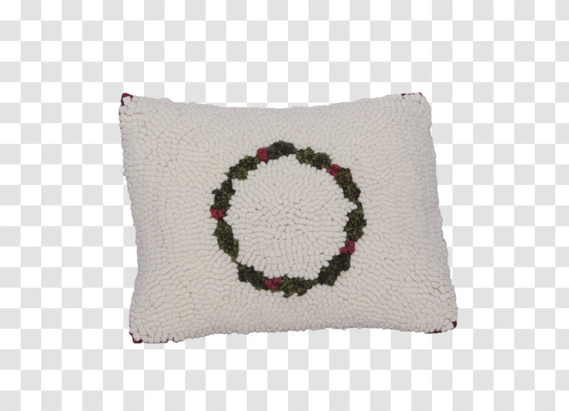 Throw Pillows Cushion Winter Wreath - Beige - Pillow Transparent PNG