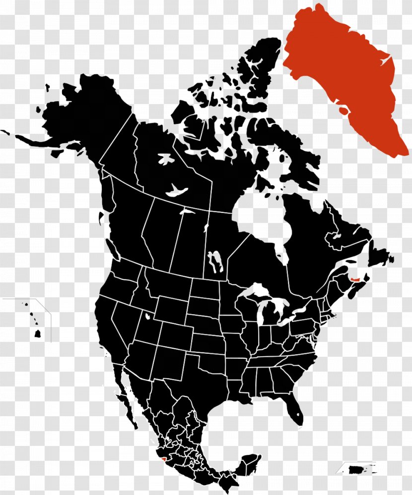 United States Vector Map World - Canada Transparent PNG