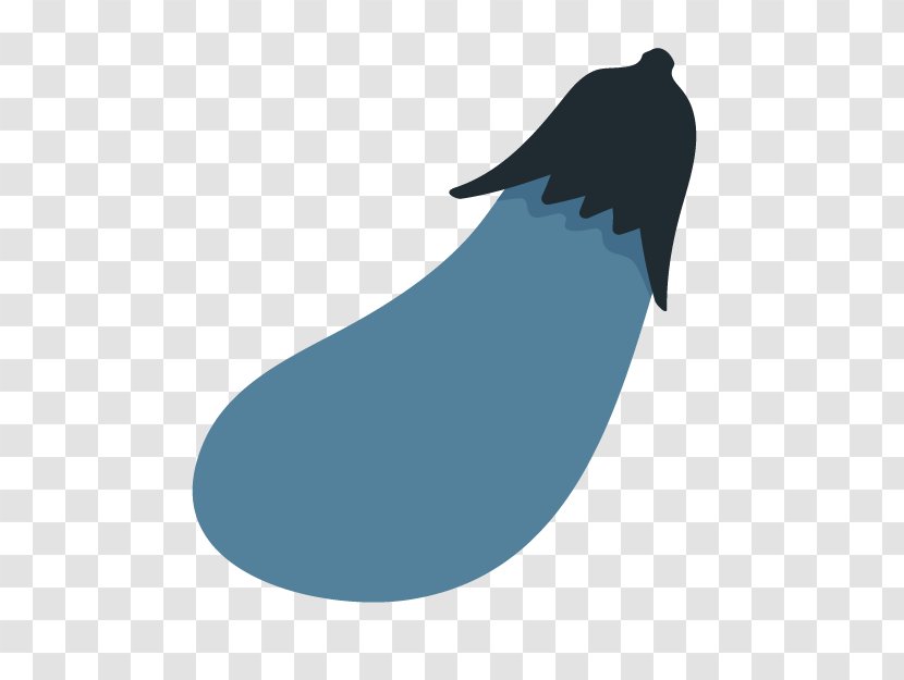 Cartoon Eggplant - Blue Transparent PNG