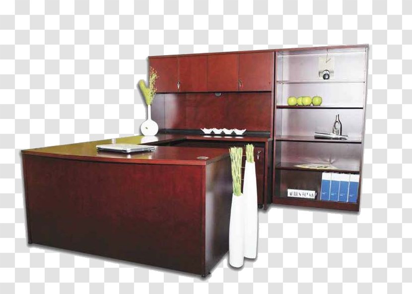 Desk File Cabinets Drawer - Wood Veneer Transparent PNG