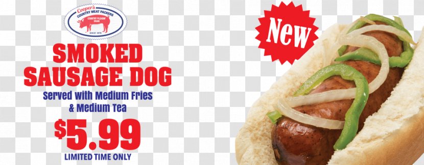 Whopper Hot Dog Thuringian Sausage Bratwurst Fast Food Transparent PNG