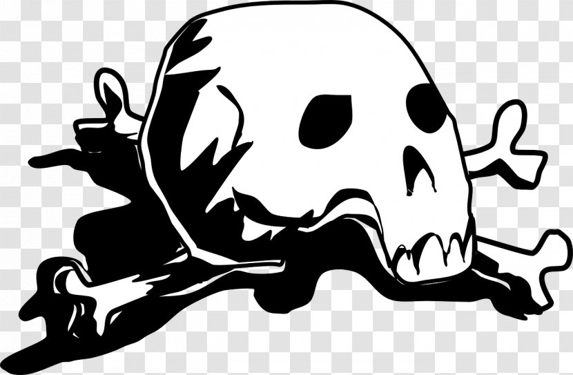 Skull And Crossbones Clip Art - Watercolor Transparent PNG