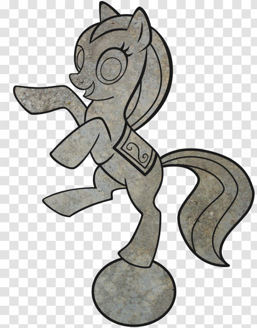 Pony Horse Statue Cartoon Stone Sculpture - Carnivora Transparent PNG
